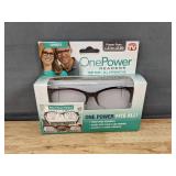 Power Readers Adjustable Reading Glasses - Brand New