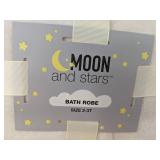 Moon and Stars Bath Robe Size 2-3T - Brand New