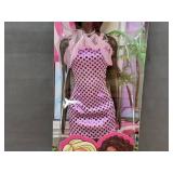 Mattel Barbie Doll in Pink Polka Dot Dress - Brand New