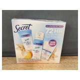 Secret Whole Body Sensitive Deodorant Trial Pack, Peach Vanilla Blossom - Brand New