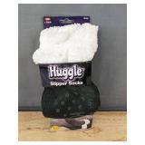 Huggle Slipper Socks, Gray, One Size Fits All - Brand New
