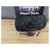 Huggle Slipper Socks, Gray, One Size Fits All - Brand New