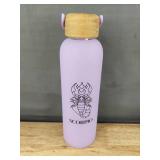 Scorpio Glass Lavender Water Bottle and Marigold Soy Candle - Brand New