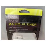 2 Living Solutions 24-Hour Dual Outlet Timers - Brand New