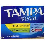 34 Tampax Pearl Tampons Duo Pack and 30 Poise Fresh Protection Pads Light Regular - Brand New