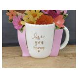 2 Modern Expressions Mugs - Love You Mom & Love You Grandma - Brand New