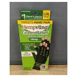 Hempvana Green Relief Arthritis Gloves Unisex L/XL - Brand New