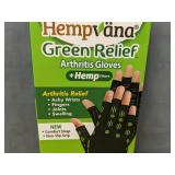 Hempvana Green Relief Arthritis Gloves Unisex L/XL - Brand New