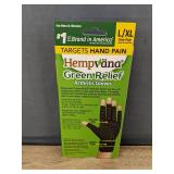 Hempvana Green Relief Arthritis Gloves Unisex L/XL - Brand New