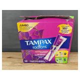 38 Tampax Radiant Tampons & 48 Always Daily Protect Liners - Brand New
