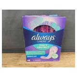 38 Tampax Radiant Tampons & 48 Always Daily Protect Liners - Brand New