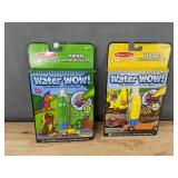 2 Melissa & Doug Water WOW On the Go Animal and Vehicle Pads - Brand New