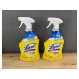 2 Lysol All Purpose Cleaner Lemon Breeze 32 oz Bottles - Brand New