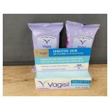 Vagisil Anti-Itch Creme 1oz & 2 Vagisil Medicated Wipes Packs - Brand New