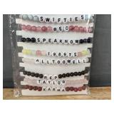 12 Taylor Swift Friendship Beaded Bracelets - Brand New