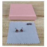 Ladybug Pierced Earrings - Brand New