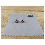 Ladybug Pierced Earrings - Brand New