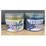 2 Super Clean High Elasticity Cleaning Gels, 160g Each - Brand New