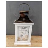 "Grandma" Sentiment LED Lantern, White & Gold, 15-Inch - Brand New