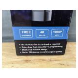Indoor/Outdoor HDTV Antenna, 4K/1080p - Brand New