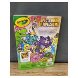 Crayola Epic Book of Awesome Coloring Book with 2 Sets of Markers - Brand New