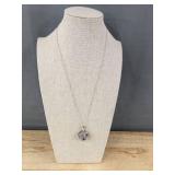 .925 Sterling Silver Filigree Necklace with Gift Box - Brand New