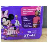 20 Huggies Pull-Ups Girls Training Pants 3T-4T Disney Minnie Mouse - Brand New