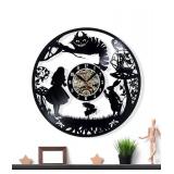 Alice in Wonderland Vinyl Wall Clock Home Decor, 11.8" - Brand New