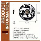 Alice in Wonderland Vinyl Wall Clock Home Decor, 11.8" - Brand New