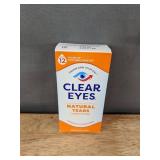 30 Refresh Plus Lubricant Eye Drops and Clear Eyes Natural Tears Lubricant Eye Drops - Brand New