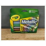 Crayola Coloring Book, 3-D Puzzle, Alphabet Flash Cards, Crayons Metallic Markers - Brand New