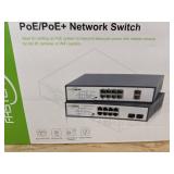 Fastcabling PoE/PoE+ Network Switch Model 6320-24, 8-Port - Brand New