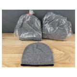 144 Youth Gray and Navy Beanies OSFM - Brand New