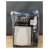 2 Guibaf Navy Velvet Window Treatment Panels, 38 x 84 in - Brand New