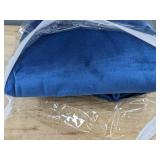 2 Guibaf Navy Velvet Window Treatment Panels, 38 x 84 in - Brand New