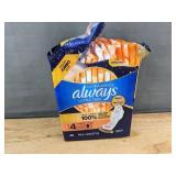 26 Always Maxi Pads Size 3 and 36 Always Ultra Thin Pads Size 4 - Brand New