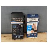 Copper Fit Compression Socks & 2 Arch Bands - Brand New