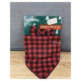 PETSHOPPE Dog Bandana and Bow Tie Set and Pet Container with 15 Waste Bags - Brand New