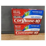 2 Cortizone-10 Maximum Strength Relief Creams and Cortizone-10 Easy Relief Soothing Aloe Roll On - Brand New