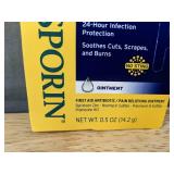 20 Sally Hansen Face and Bikini Wax Strips, 2 oz Nair Hair Remover Face Cream, .5 oz Maximum Strength Neosporin - Brand New