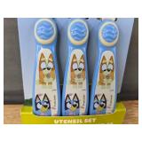 Bluey Stainless Steel Kids Utensil Set - Brand New