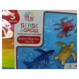Sense & Grow Sensory Slime Tray Set - Sea Life - Brand New