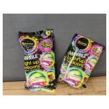10 Light Up Balloons, Spinner Wand Flarp! Noise Putty, AMOS Cotton Candy Sugar - Brand New