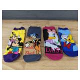 4 Pairs Disney Character Unisex Socks - Brand New