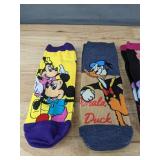 4 Pairs Disney Character Unisex Socks - Brand New
