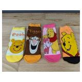 4 Pairs Disney Winnie the Pooh Unisex Socks - Brand New