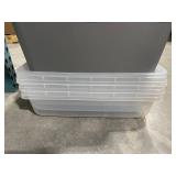 Mixed Lot of Plastic Storage Bins and Totes