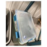 Mixed Lot of Plastic Storage Bins and Totes