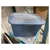Mixed Lot of Plastic Storage Bins and Totes
