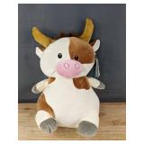 Play Right Hug Me Cow Stuffed Animal 14" Plush - Brand New